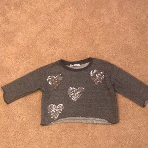 Flowers by Zoe Crop Sweatshirt Toddler
